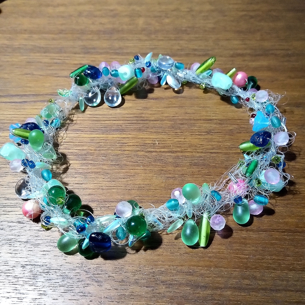Artisan Handmade Colorful Beaded Necklace